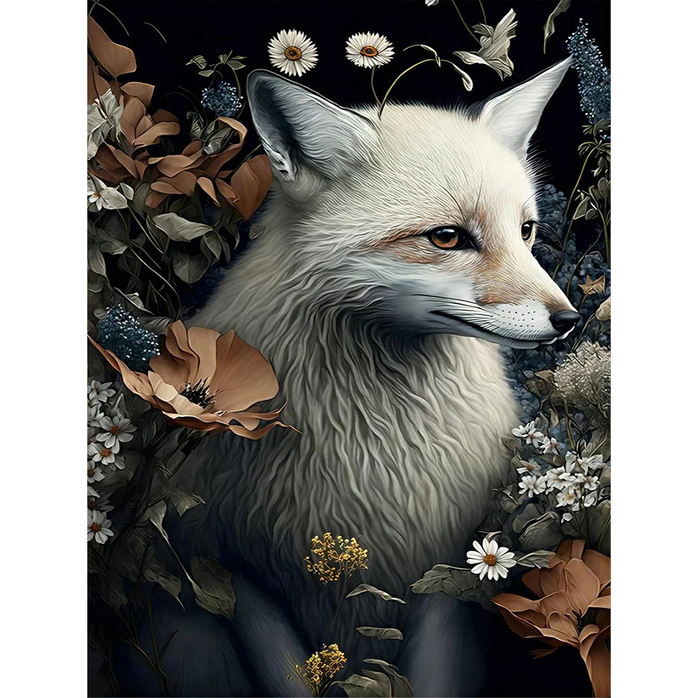 Arctic Fox - Full Round - Diamond Painting (40*60cm)