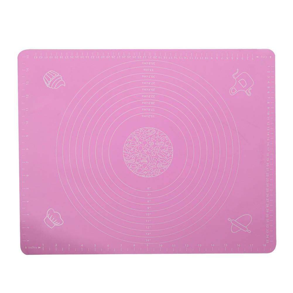 Silicone Cake Dough Fondant Rolling Kneading Mat Baking Mat With Scale, Pink, 501 Original
Silicone Cake Dough Fondant Rolling Kneading Mat Baking Mat With Scale, Pink, 501 Original
