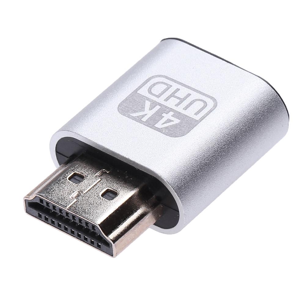 4K UHD HDMI DDC EDID Dummy Plug Headless Ghost Display Emulator (Silver), 501 Original
4K UHD HDMI DDC EDID Dummy Plug Headless Ghost Display Emulator (Silver), 501 Original