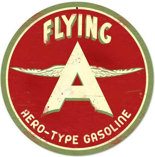 Flying Service- Round Shape Tin Signs/Wooden Signs - 30*30CM