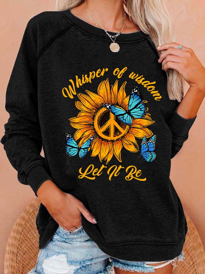 Women's Whisper Of Wisdom Let It Be Sweatshirt socialshop