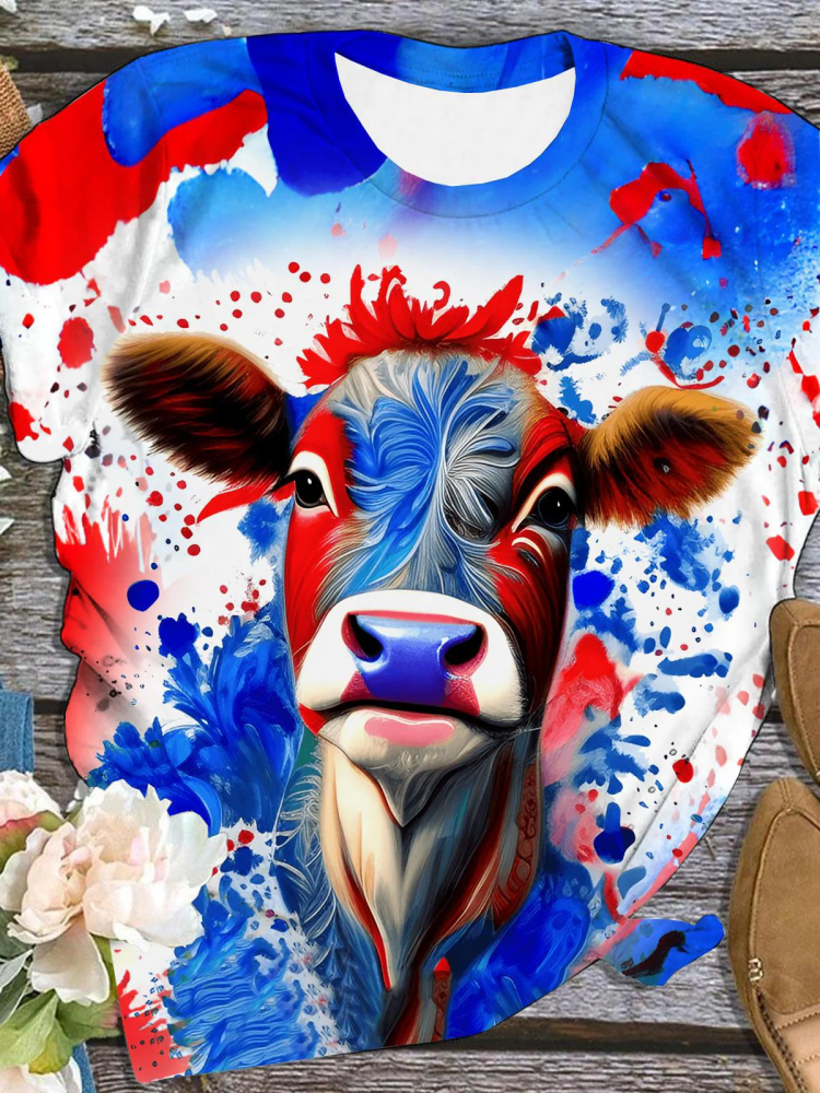 Tie Dye Cow T-Shirt