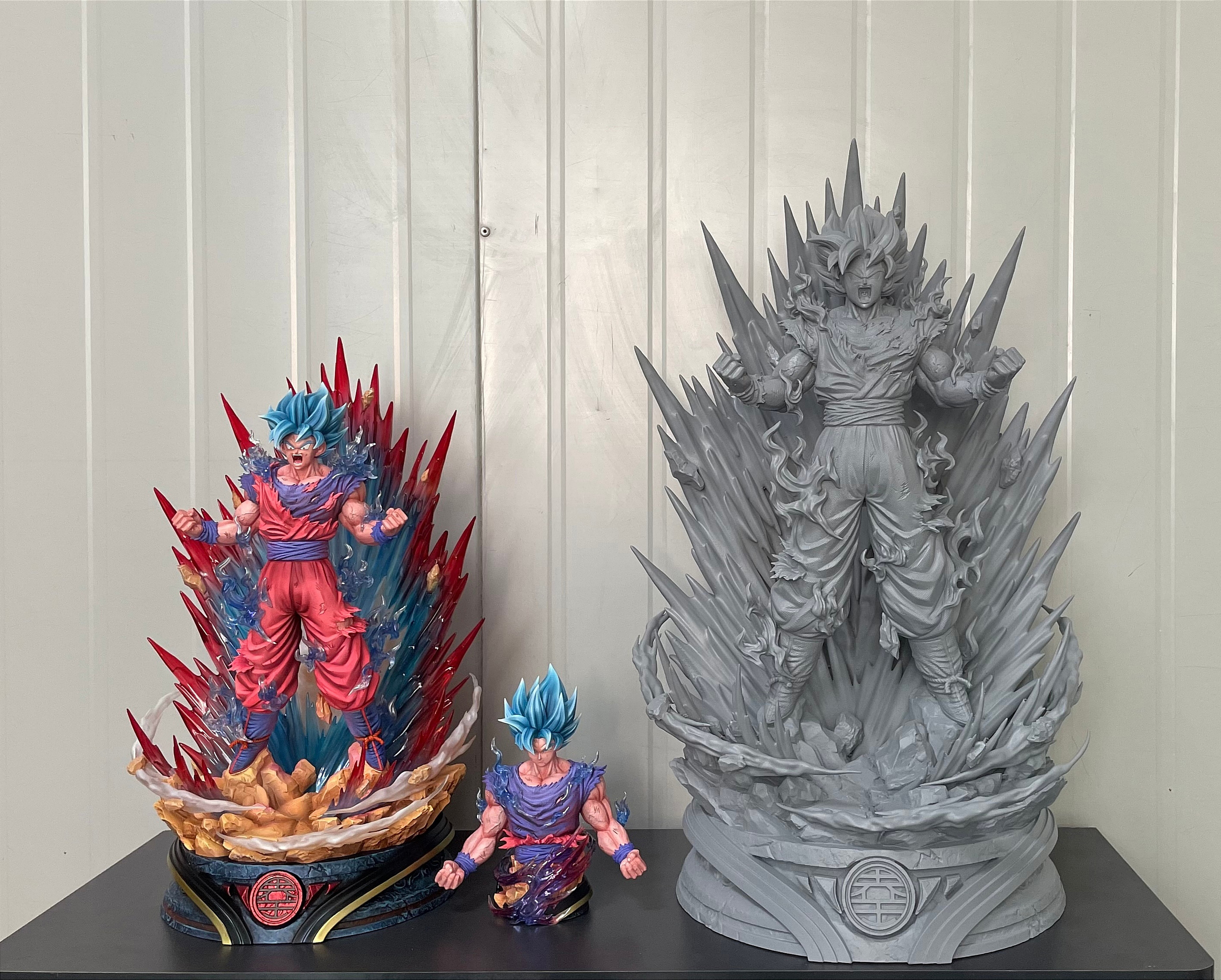 1/6 Scale Super Saiyan Blue Gogeta with LED - Dragon Ball Resin Statue -  ChuShiShe Studio [Pre