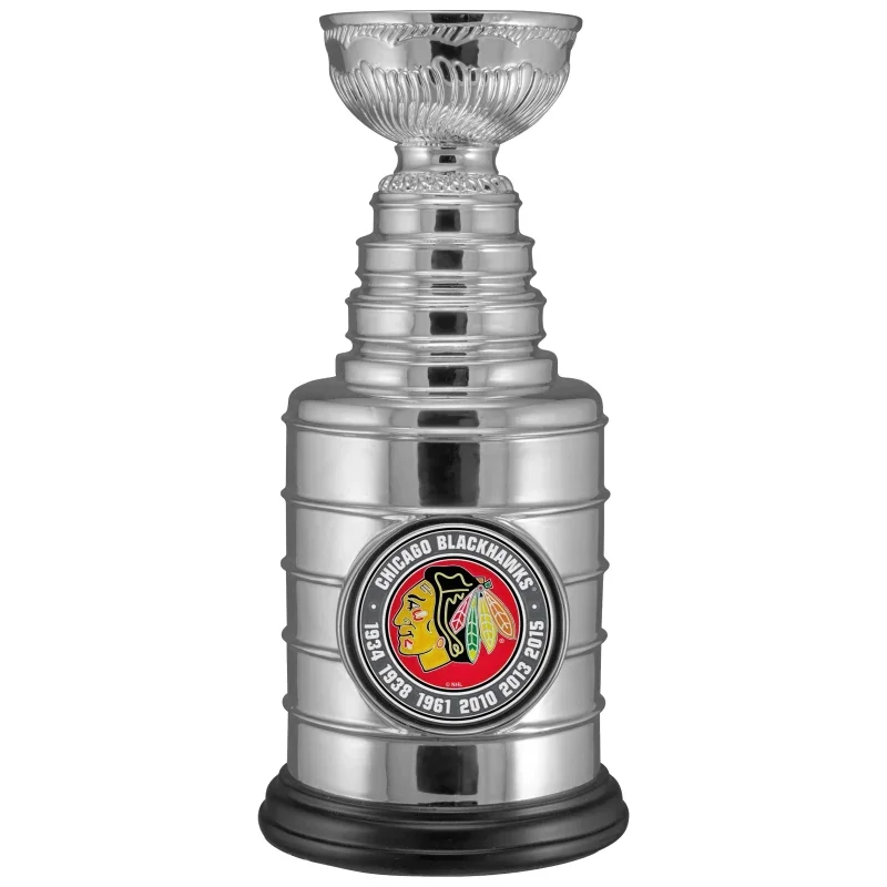 Chicago Blackhawks NHL  Stanley Cup Champions Resin Replica Trophy 9.8 Inches
