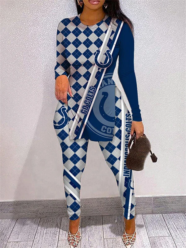 Indianapolis Colts
Limited Edition High Slit Shirts And Leggings Two-Piece Suits