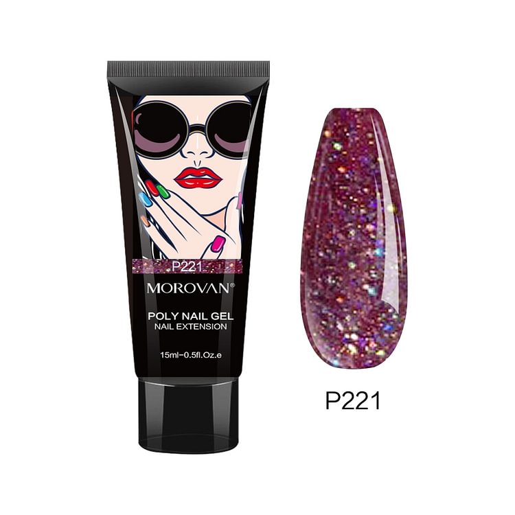 Morovan Medium Violet Red Poly Nail Gel P221