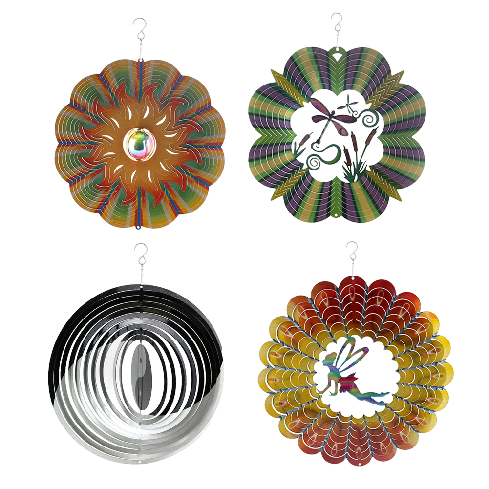 12inch Stainless Steel 3D Wind Chime Home Colorful Rotate Hang Wind Spinner, W2217, 501 Original
12inch Stainless Steel 3D Wind Chime Home Colorful Rotate Hang Wind Spinner, W2217, 501 Original