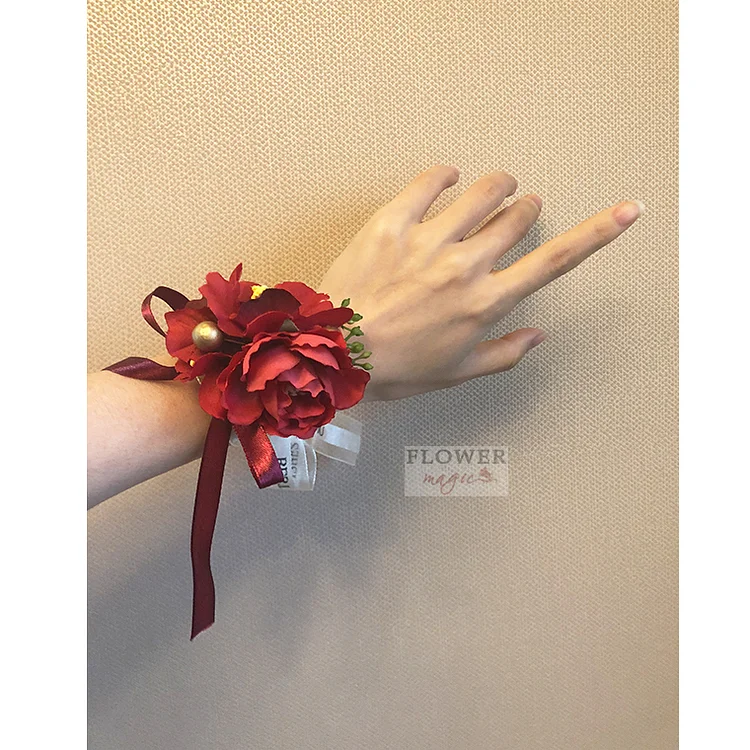 [Beautiful wrist flower] Korean wedding celebration school activity dance bride and bridesmaid group jemis 花之魔法 ldooo
