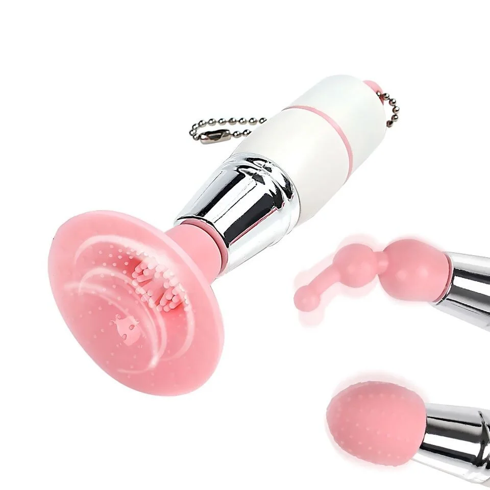 Mini 3 In 1 Vibrator Clitoris Stimulator Nipple Masturbation Toy - Rose Toy