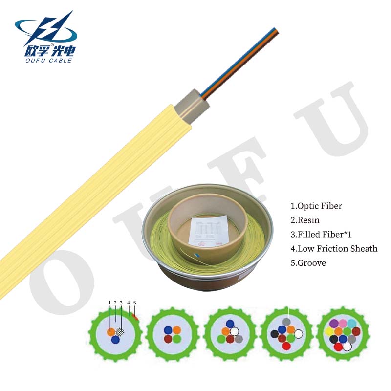 suitable for 5.0/3.5mm duct 2-12 core OD 1.15-1.65mm EPFU/CFU/ABF fiber cable 