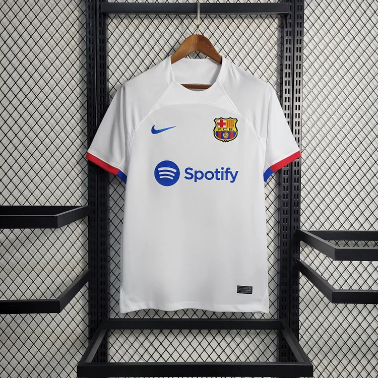 FC Barcelona Away Shirt Kit 2023-2024 - White