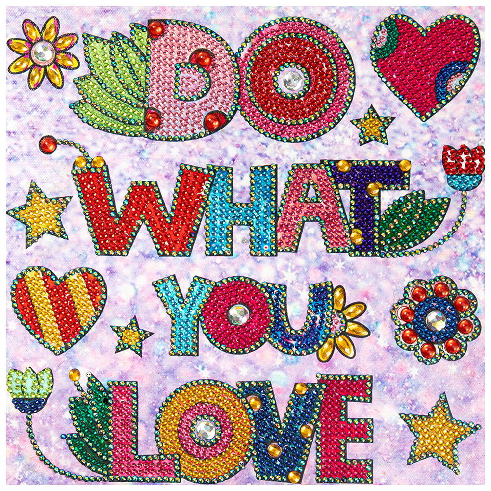 LOVE Word 30*30CM(Canvas) Special Shaped Drill Diamond Paiting
