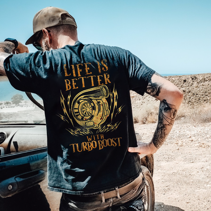 Life is Better with Turbo Boost T-shirt - Devcarry