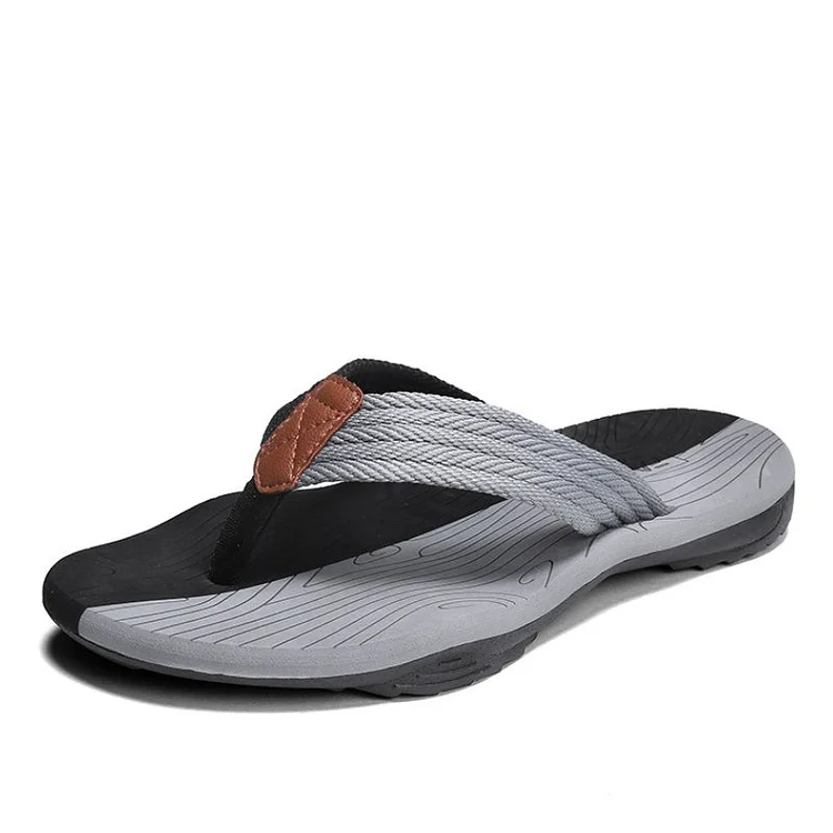 Men‘s Orthopedic Sandals  Wide Width Comfy Flat Sporty Flip-flops Trendy Summer