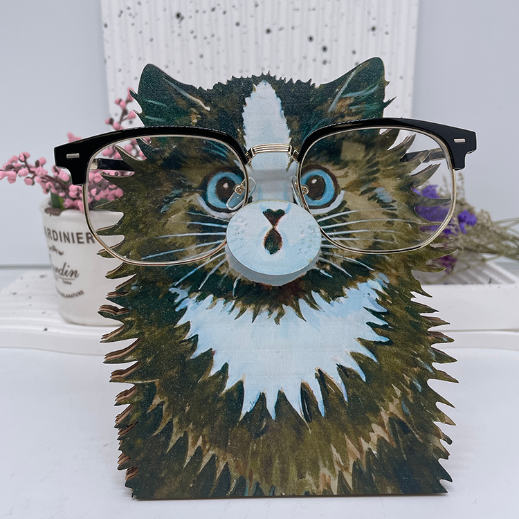 Glasses Holder Stand Gift - Fried Cat