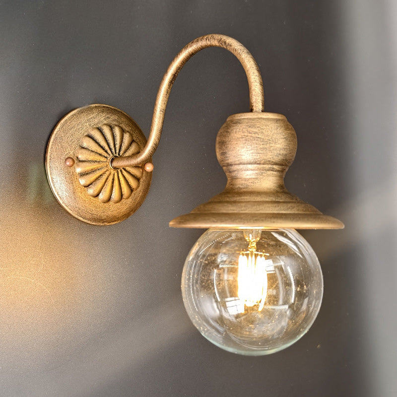 Contemporary Industrial Iron Conic 1-Light Wall Sconce Lamp For Hallway