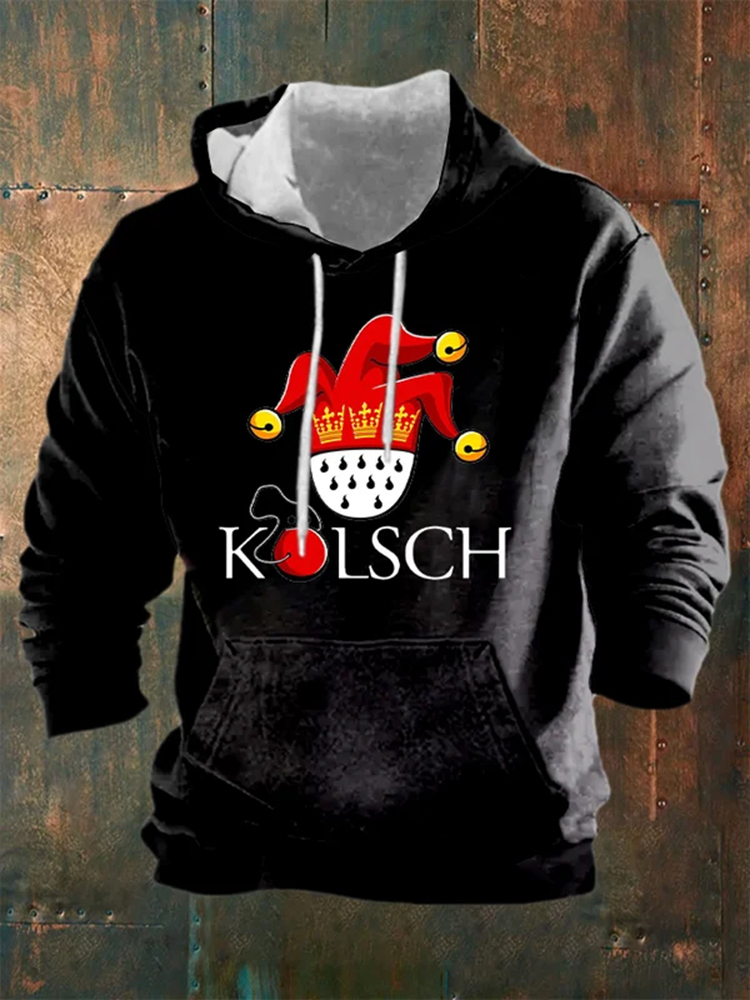 Comstylish Men'S KÖLner Karneval Print Casual Hoodie