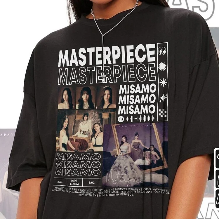 TWICE MISAMO Album Masterpiece Poster T-shirt