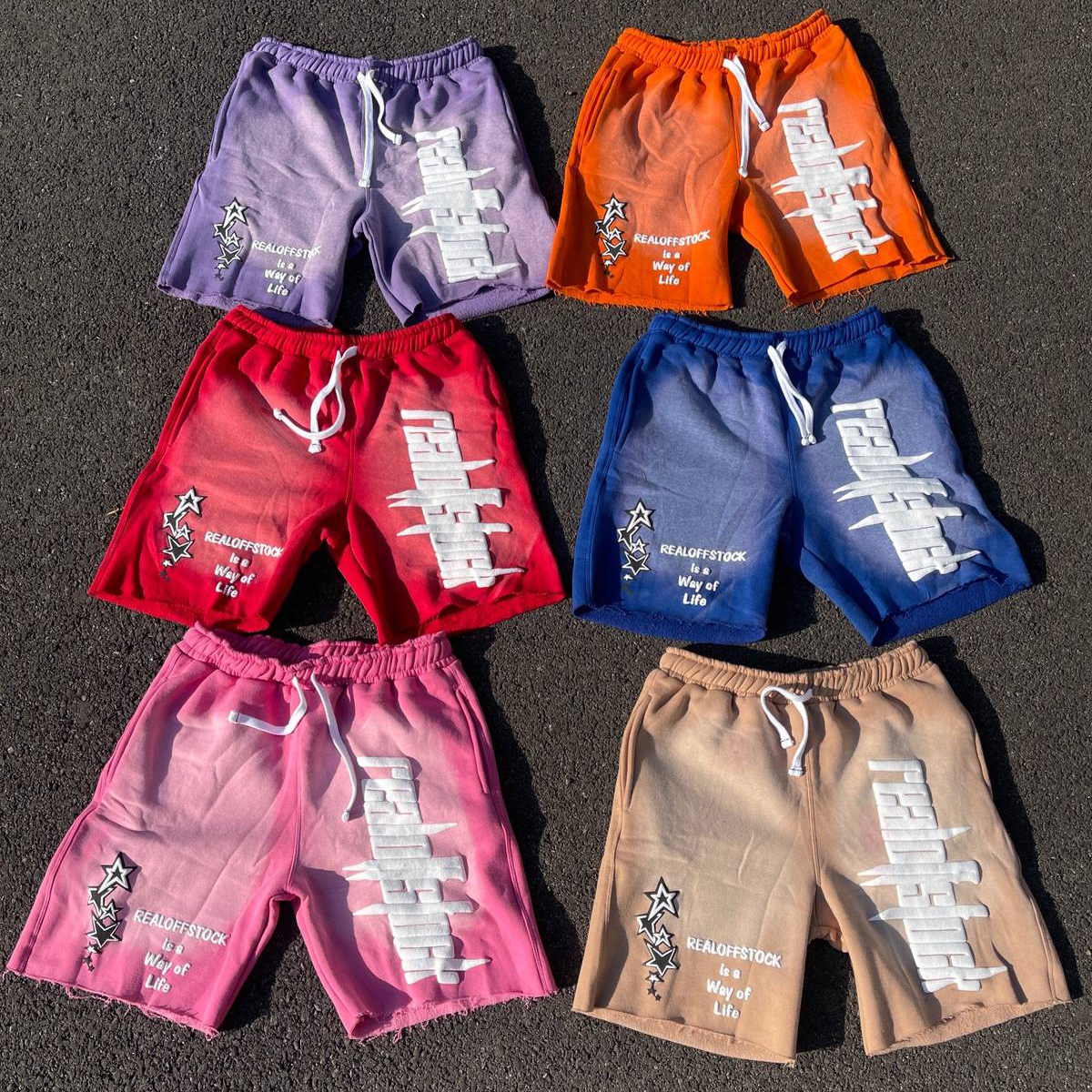 Lucky Star Puff Prin Vintage Washed Shorts lucky-star-puff-prin-vintage-washed-shorts