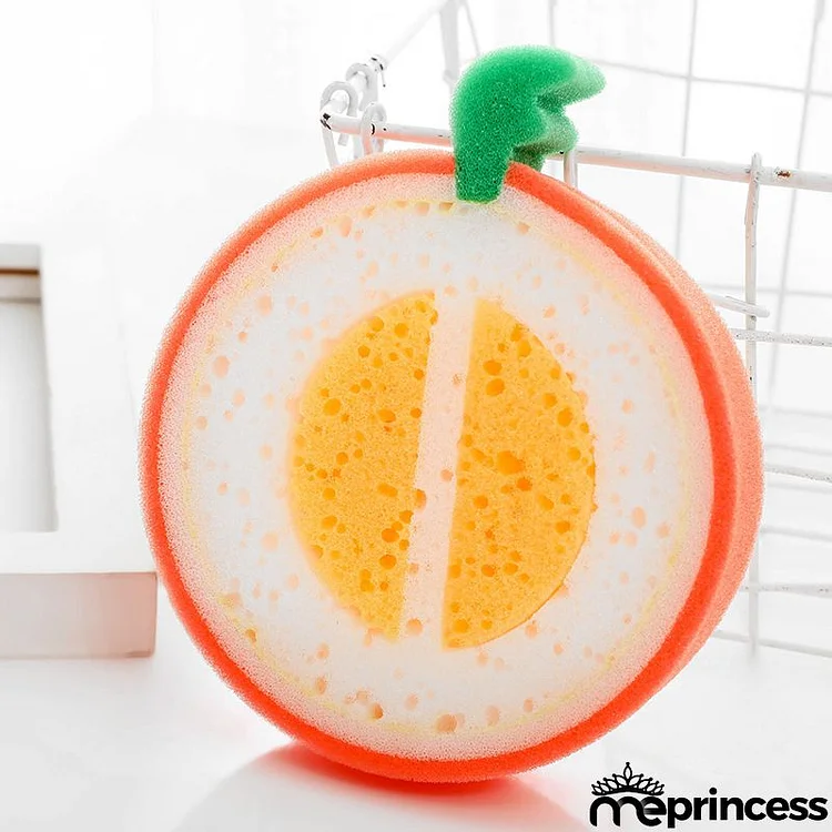 Kitchen Housework Cleaning Thickened Fruit Sponge Scouring Dishcloth