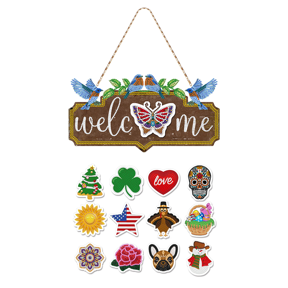 Luminous Welcome with 12pcs Magnetic Sticker - 5D DIY Craft Pendant, 501 Original
Luminous Welcome with 12pcs Magnetic Sticker - 5D DIY Craft Pendant, 501 Original