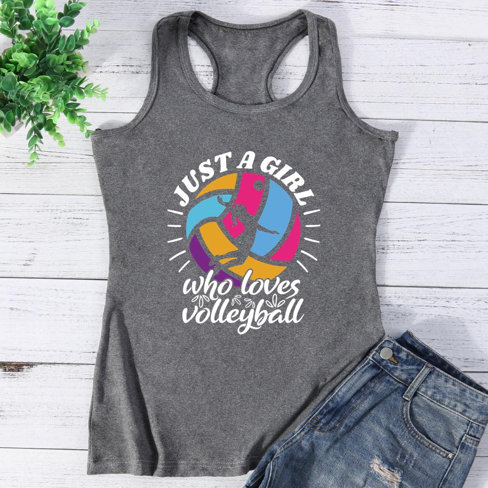 Just a Girl Who Loves Volleyball Vest Top-Guru-buzz