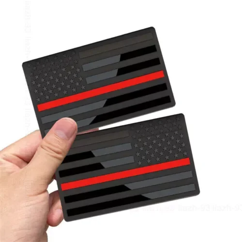 Dronehint 2x 3D Metal US American Flag Emblem Badge Decal Sticker SUV Car Body Trims Parts (For: BYD) Parts