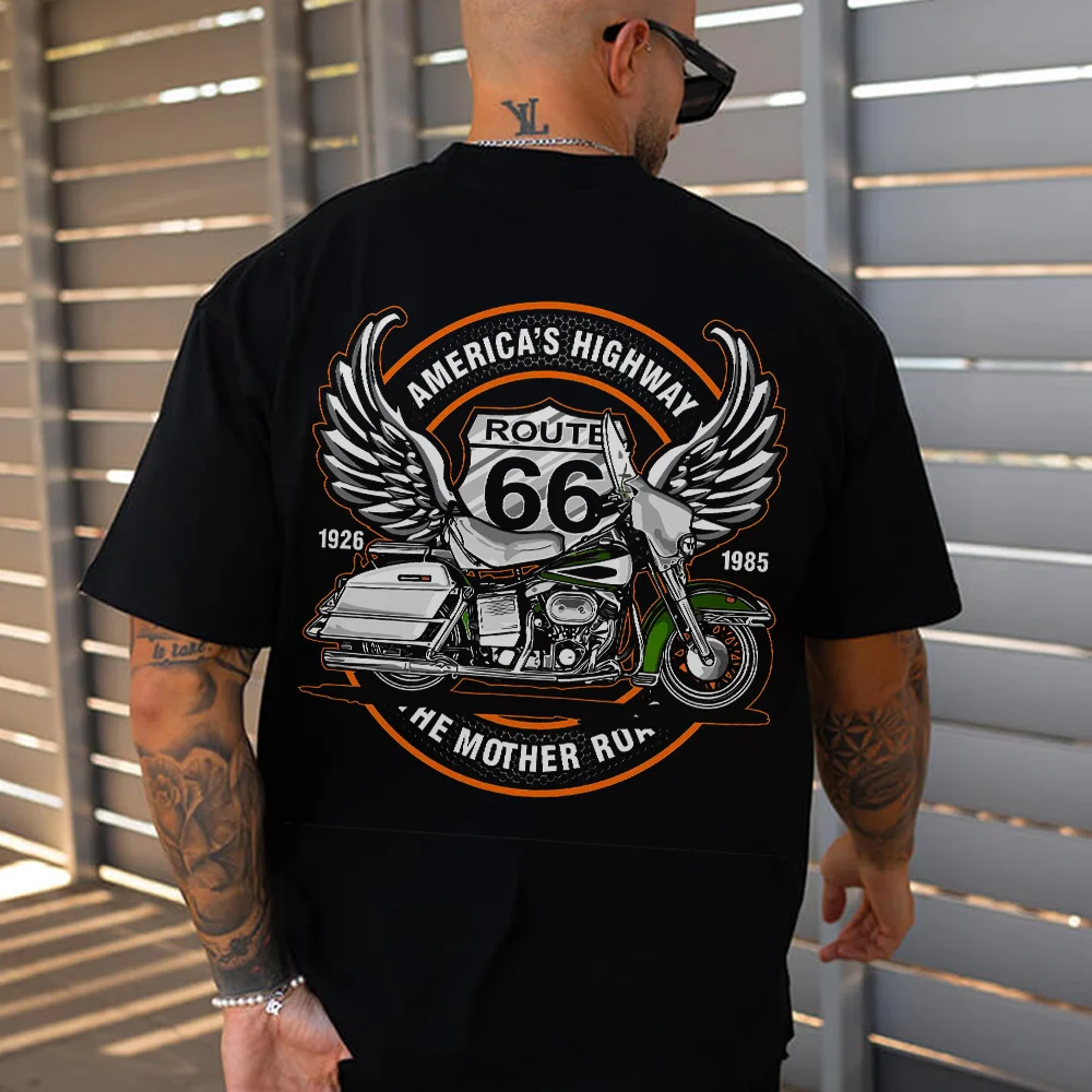 American's Highway Route 66 Printed Men's T-shirt - Devcarry