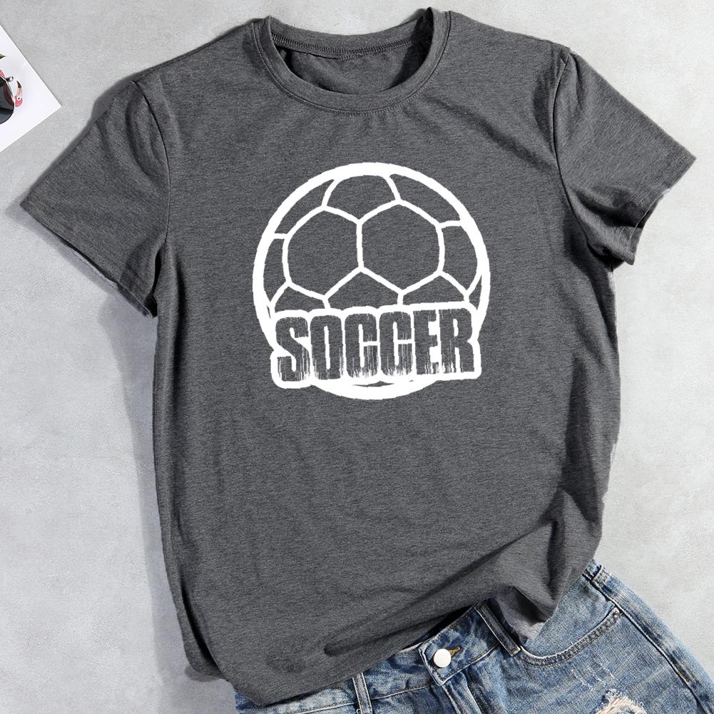 Soccer Round Neck T-shirt-0019616-Guru-buzz