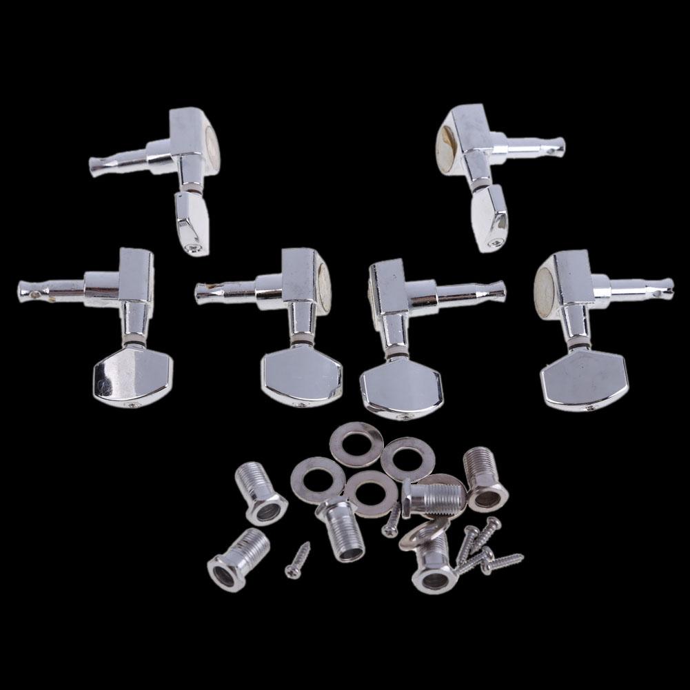 6 Chrome Guitar String Tuning Pegs Tuners Machine Heads Acoustic Electric, 501 Original
6 Chrome Guitar String Tuning Pegs Tuners Machine Heads Acoustic Electric, 501 Original