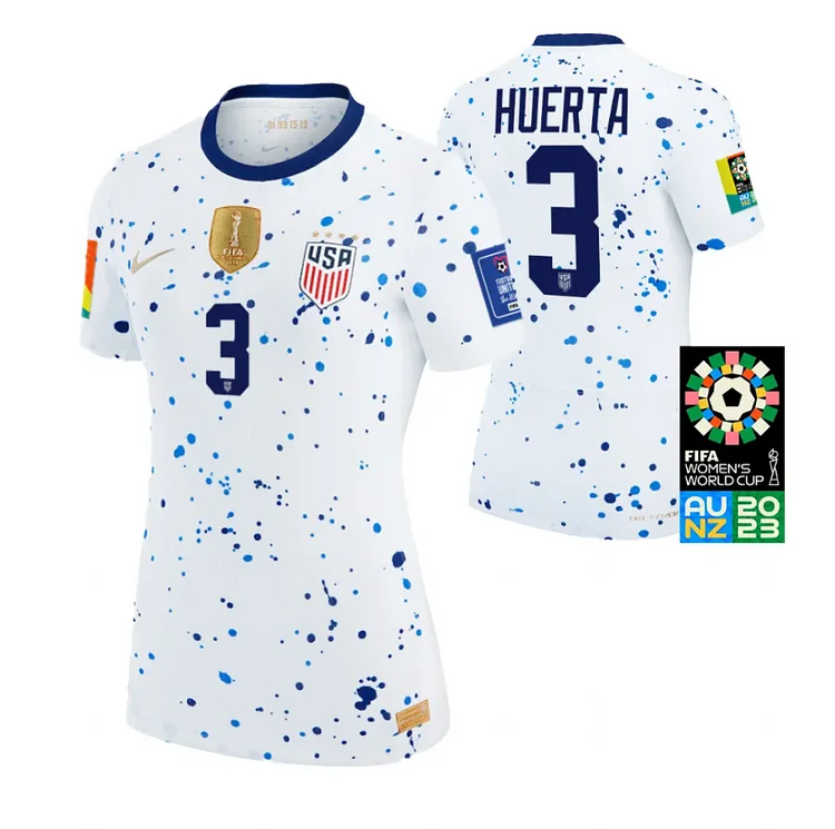 USA Women's Sofia Huerta 3 Home Shirt Kit World Cup 2023