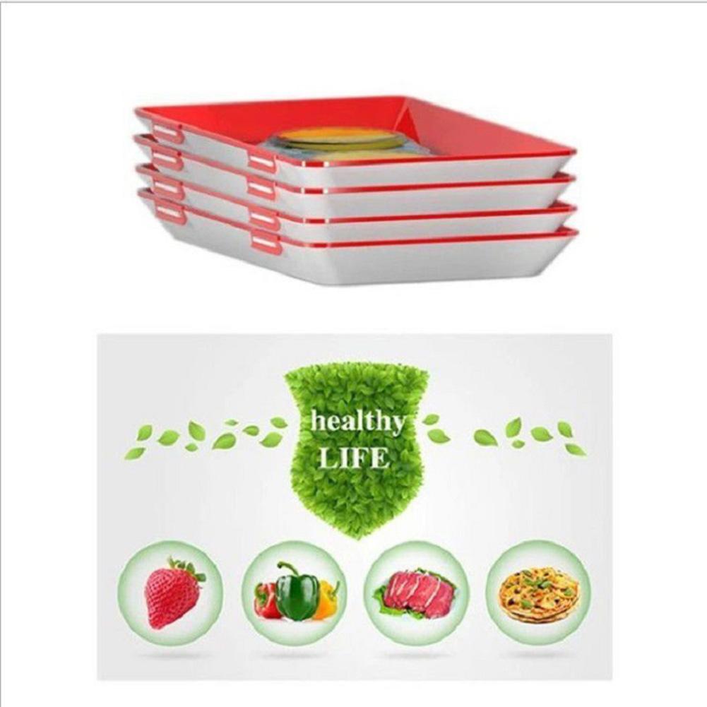 Food Preservation Tray Reusable Plastic Food Fresh Storage Container Plate, 501 Original
Food Preservation Tray Reusable Plastic Food Fresh Storage Container Plate, 501 Original