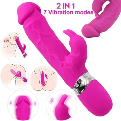 pornhint Pornhint Huge Realistic Rabbit Dildo Clit Vibrator G-Spot Massager Big Sex Toys For Women