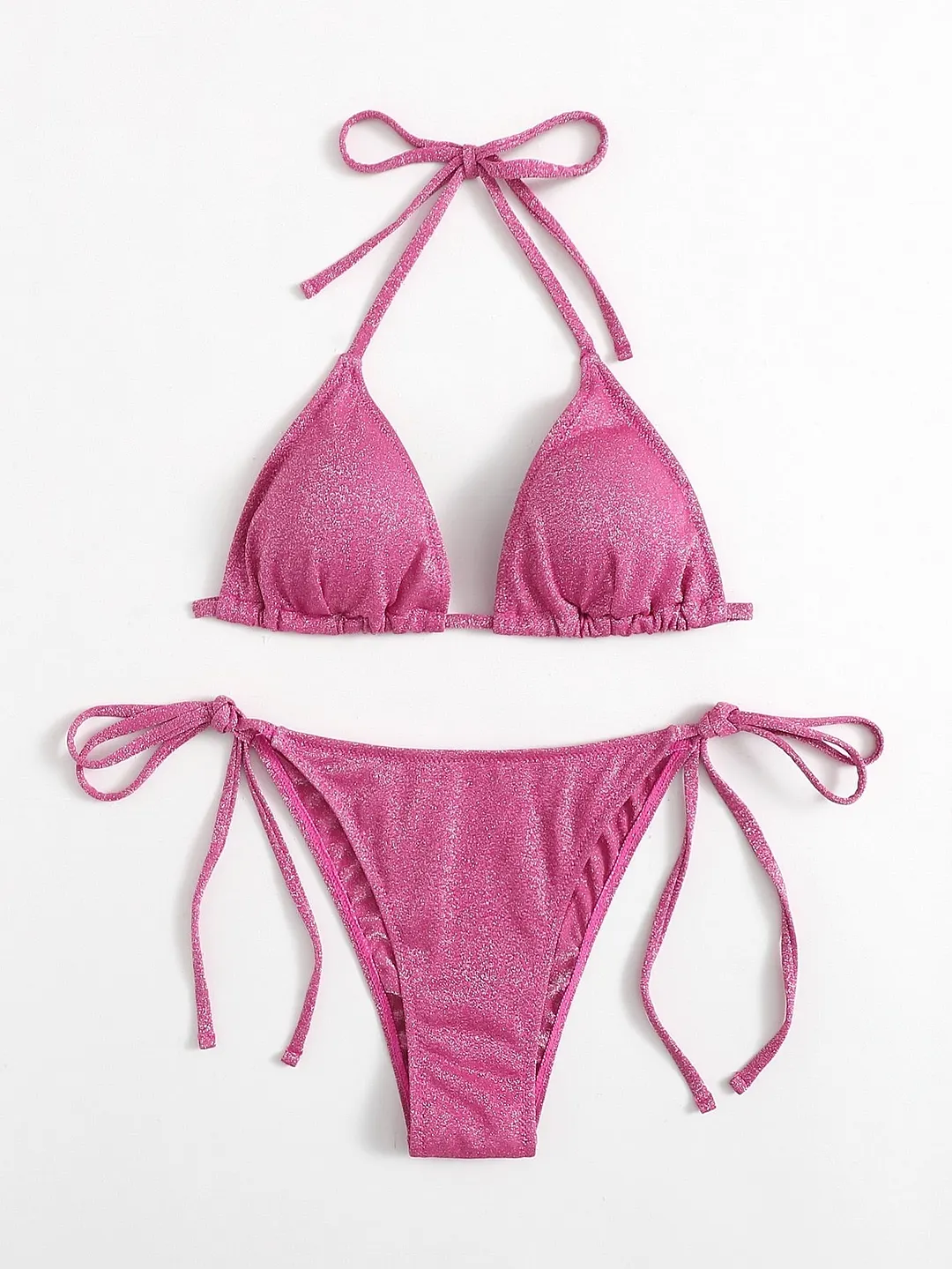 ZTVitality Shiny Bikinis Sexy Bikini 2021 New Arrival Halter Bandage