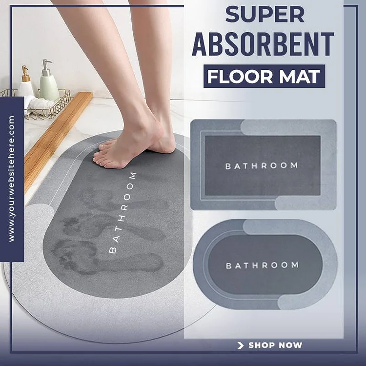 🔥Home Bathroom Essentials🔥Super Absorbent Floor Mat（50% OFF）