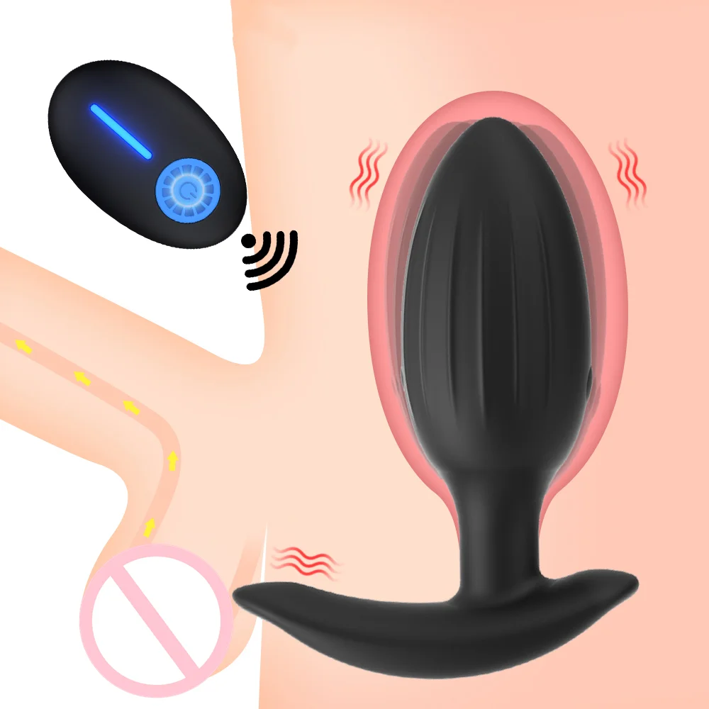 Anal Plug Vibrators Vagina Prostate Massagers Stimulator Adults Masturbators - Rose Toy