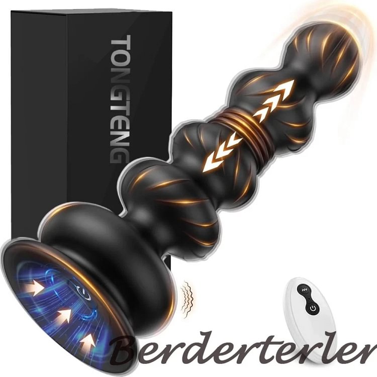 pornhint Pornhint Thrusting Anal Beads Anal Vibrator Butt Plug Trainer Vibrating Thrusting Toy