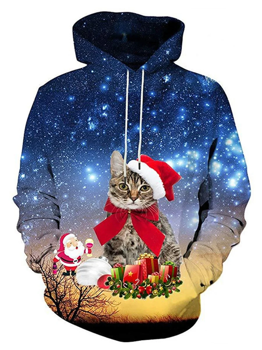 Fashion Christmas Sweater 3D Printing Couple Sweatshirt