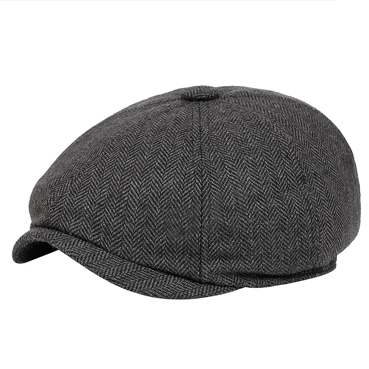 TIMSMEN Vintage woolen reporter beret Hat