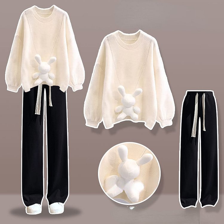 Sweet Home Bunny Pants and Sweater Set ON305