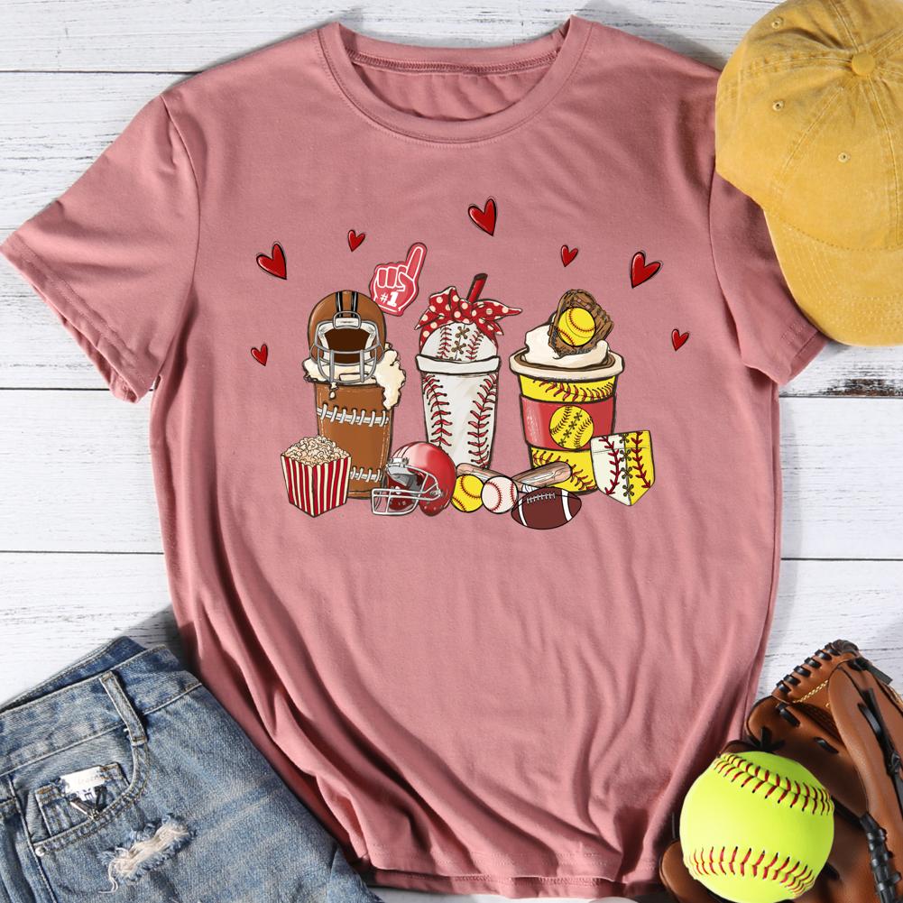Softball drinks Round Neck T-shirt-0025066-Guru-buzz
