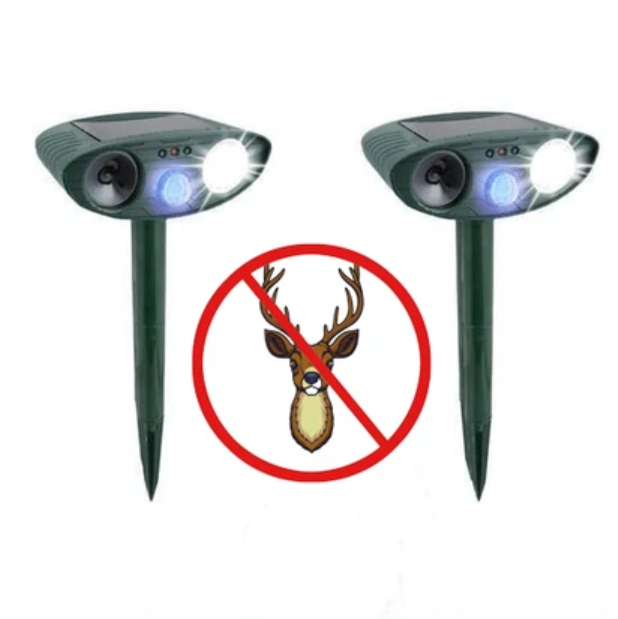 Ultrasonic Deer Repellerdeer repellent plants PACK of 2 Solar