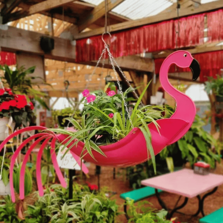 🎁Bright Colorful Bird Hanging Planter Yard Decor