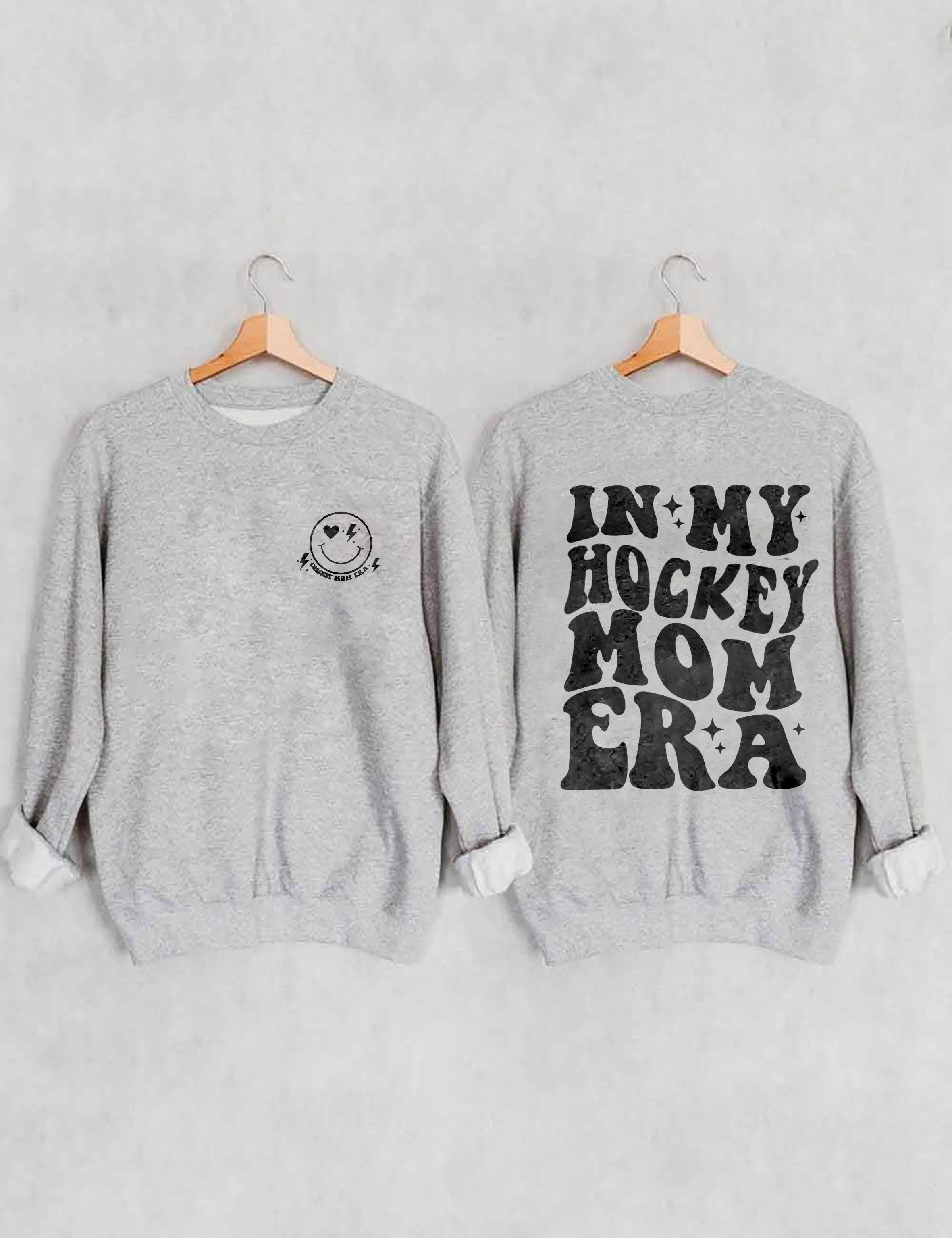 In My Hockey Mom Era Vintage Shirt, High School Hockey Sports Unisex Shirt  - Reallgraphics