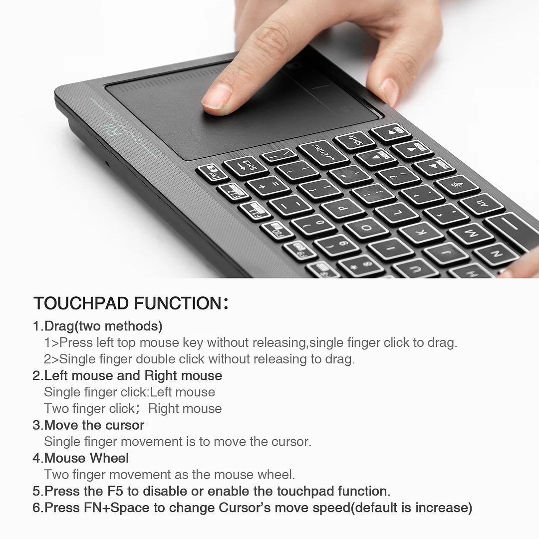 Rii RT518S Mini Bluetooth Wireless Keyboard