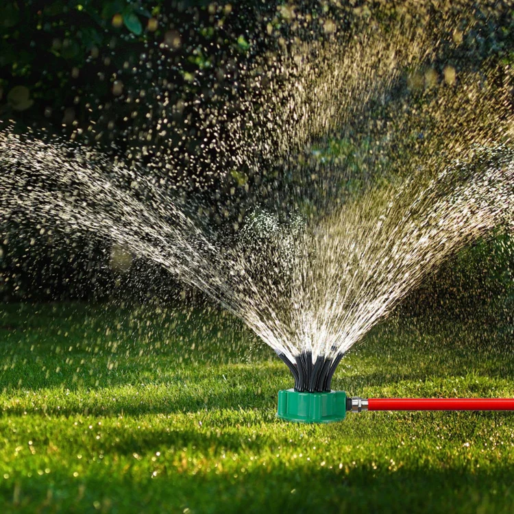360° Flexible Lawn Sprinkler Automatic 12 Tubes Garden Water Irrigation Sprayers