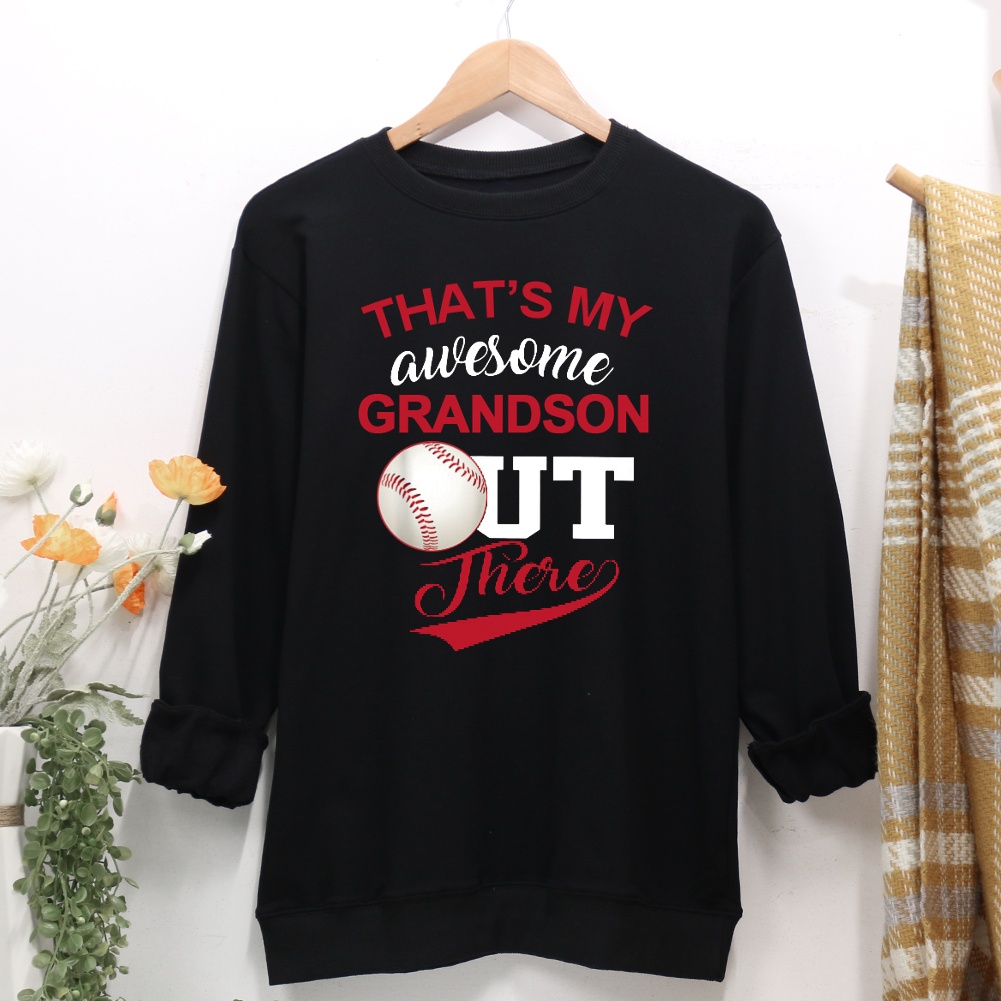 That's my awesome grandson out there Women Casual Sweatshirt-Guru-buzz