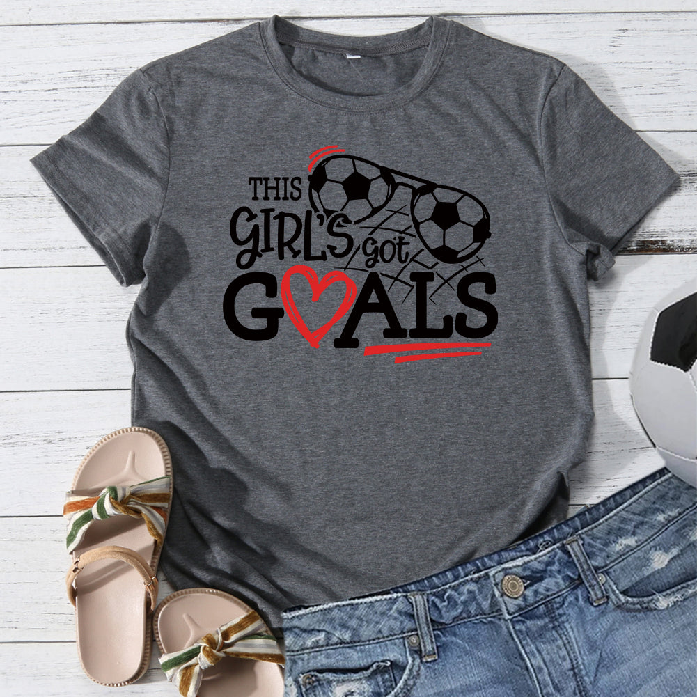Girl's Soccer T-shirt Tee-013632-Guru-buzz