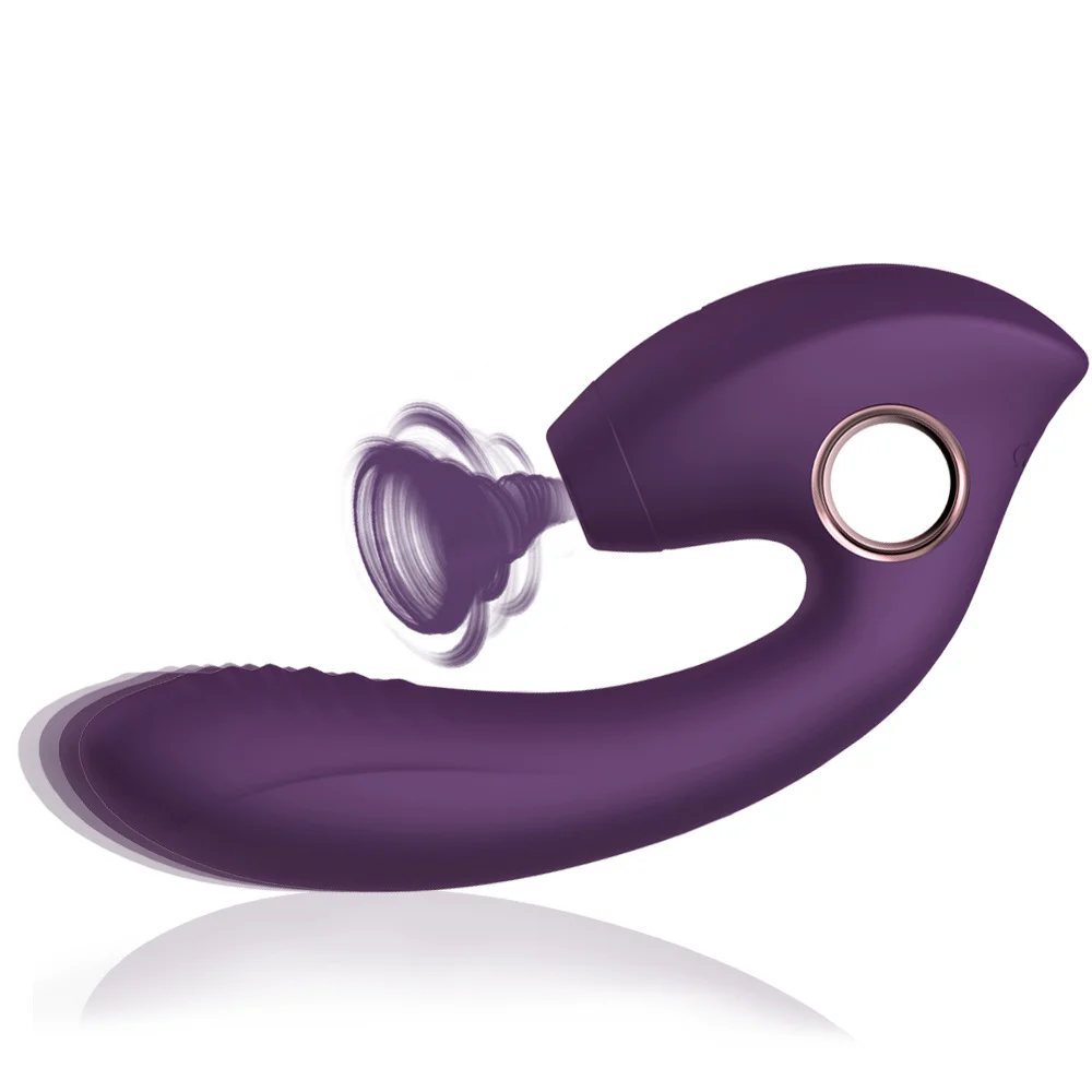 G-spot Vibrator with 10 Modes of Suction - Rose Toy