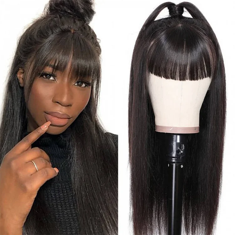 Straight With Bang Full Lace Wig